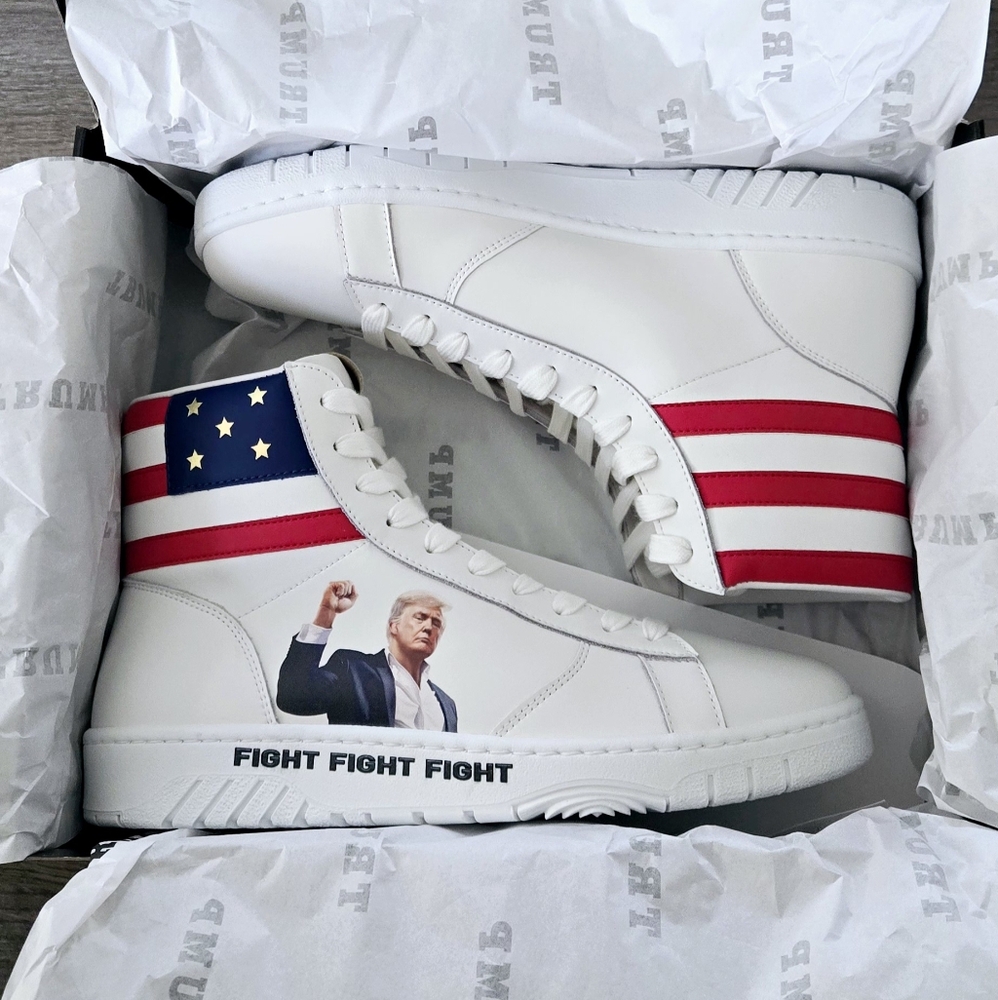 Trump Sneakers - GENUINE FIGHT FIGHT FIGHT! High tops size 10 MENS